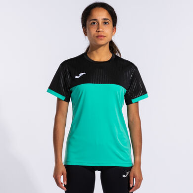 Camiseta manga corta mujer Montreal verde negro
