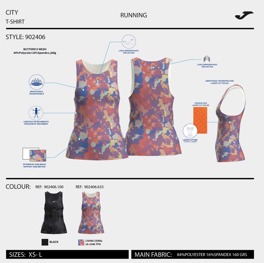 CAMISETA SIN MANGAS R-CITY HELIUM