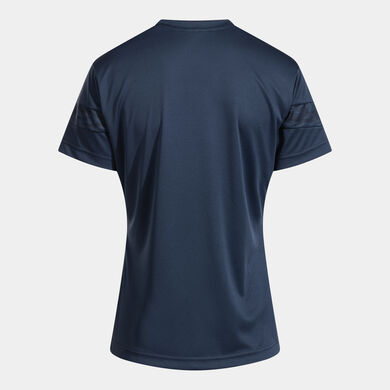 Shirt short sleeve woman Championship VIII dark navy yellow