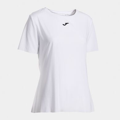 Tricou cu mânecă scurtă damă Indoor gym alb