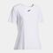 Tricou cu mânecă scurtă damă Indoor gym alb