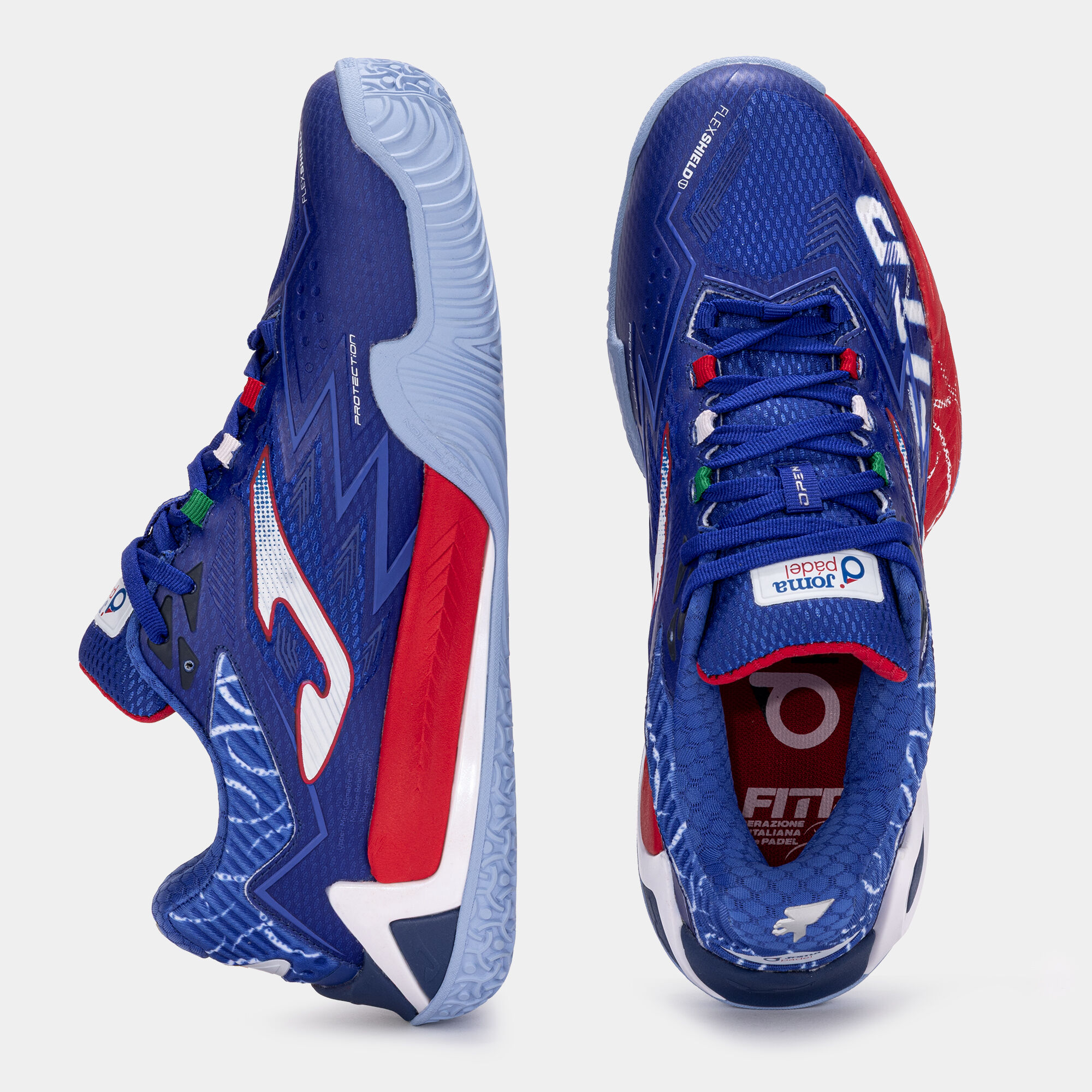 Shoes Open Men 25 Italian Tennis And Padel Federation unisex royal