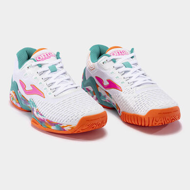 Scarpe Ace Lady 23 superficie dura donna bianco arancione