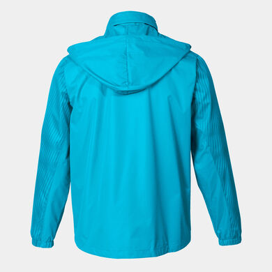 Rainjacket man Montreal fluorescent turquoise