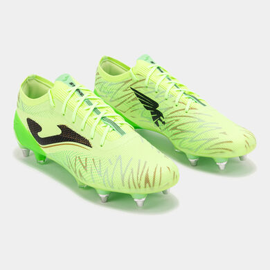 Chaussures football Striker Premium Men 25 terrain souple SG jaune fluo