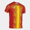 Camiseta manga corta hombre Olimpia rojo amarillo