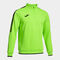 Sudadera hombre Olimpiada verde flúor negro