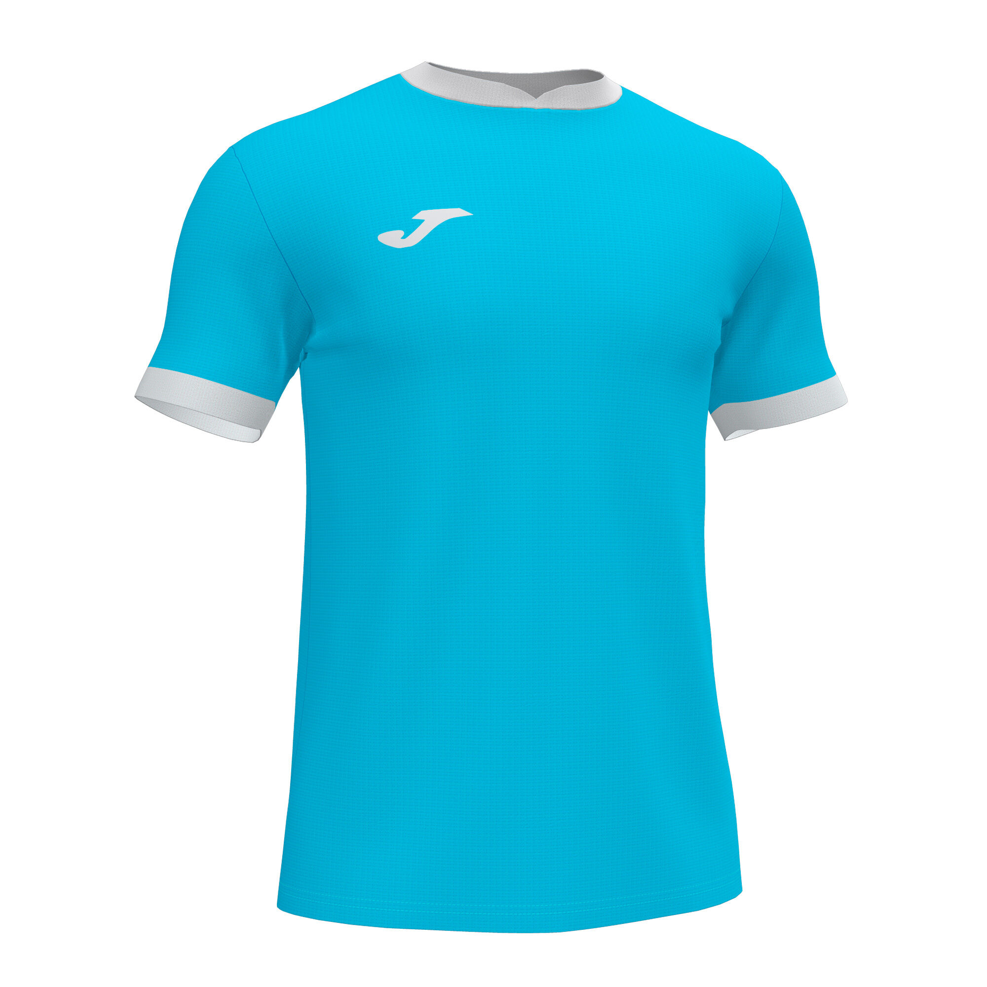 MAILLOT MANCHES COURTES HOMME OPEN III TURQUOISE FLUO
