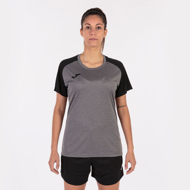 Camiseta manga corta mujer Academy IV gris melange negro
