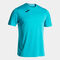Camiseta manga corta hombre Combi turquesa fl&uacute;or