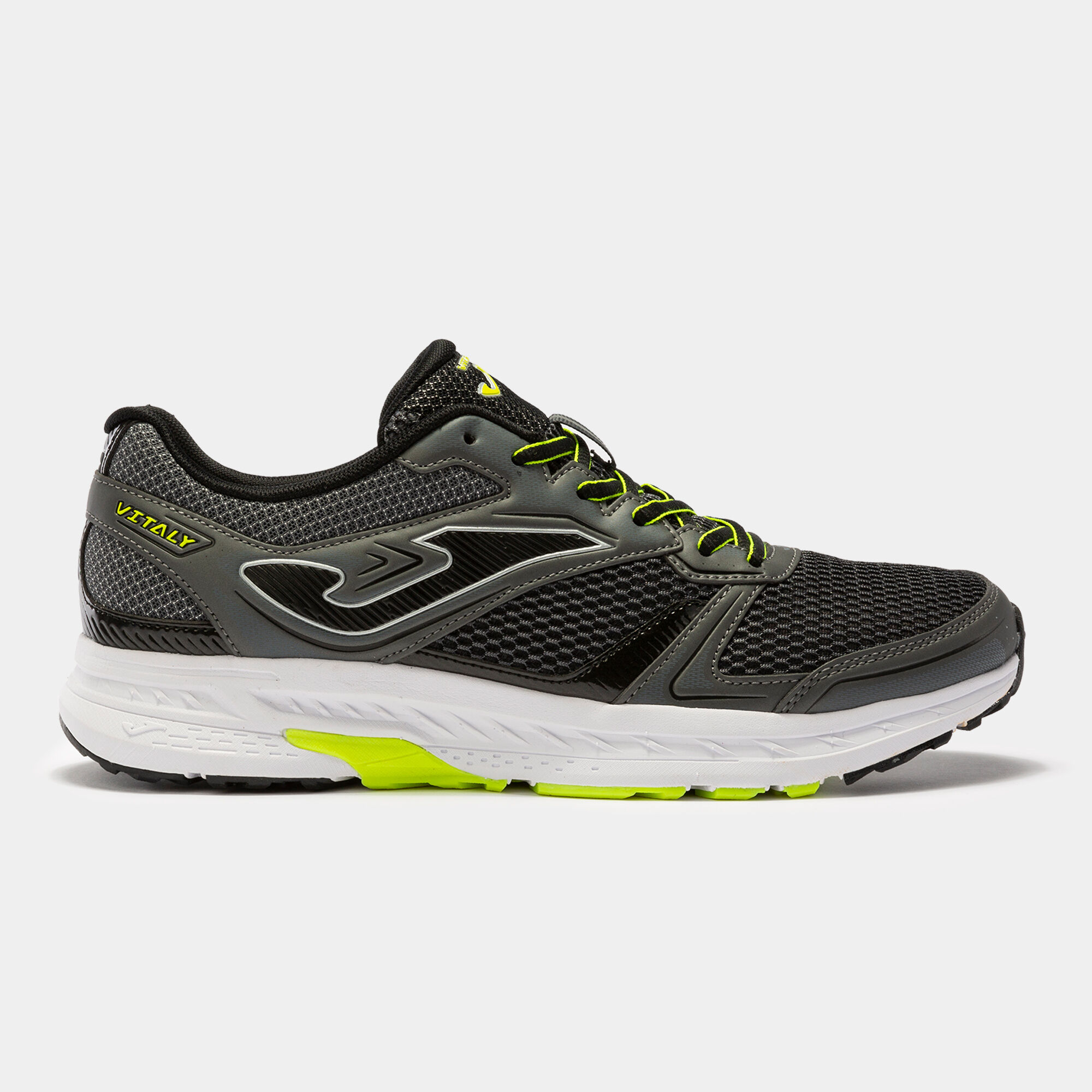 Zapatillas running Vitaly 22 hombre gris amarillo fluor JOMA