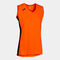 Camiseta sin mangas mujer Cancha III naranja negro