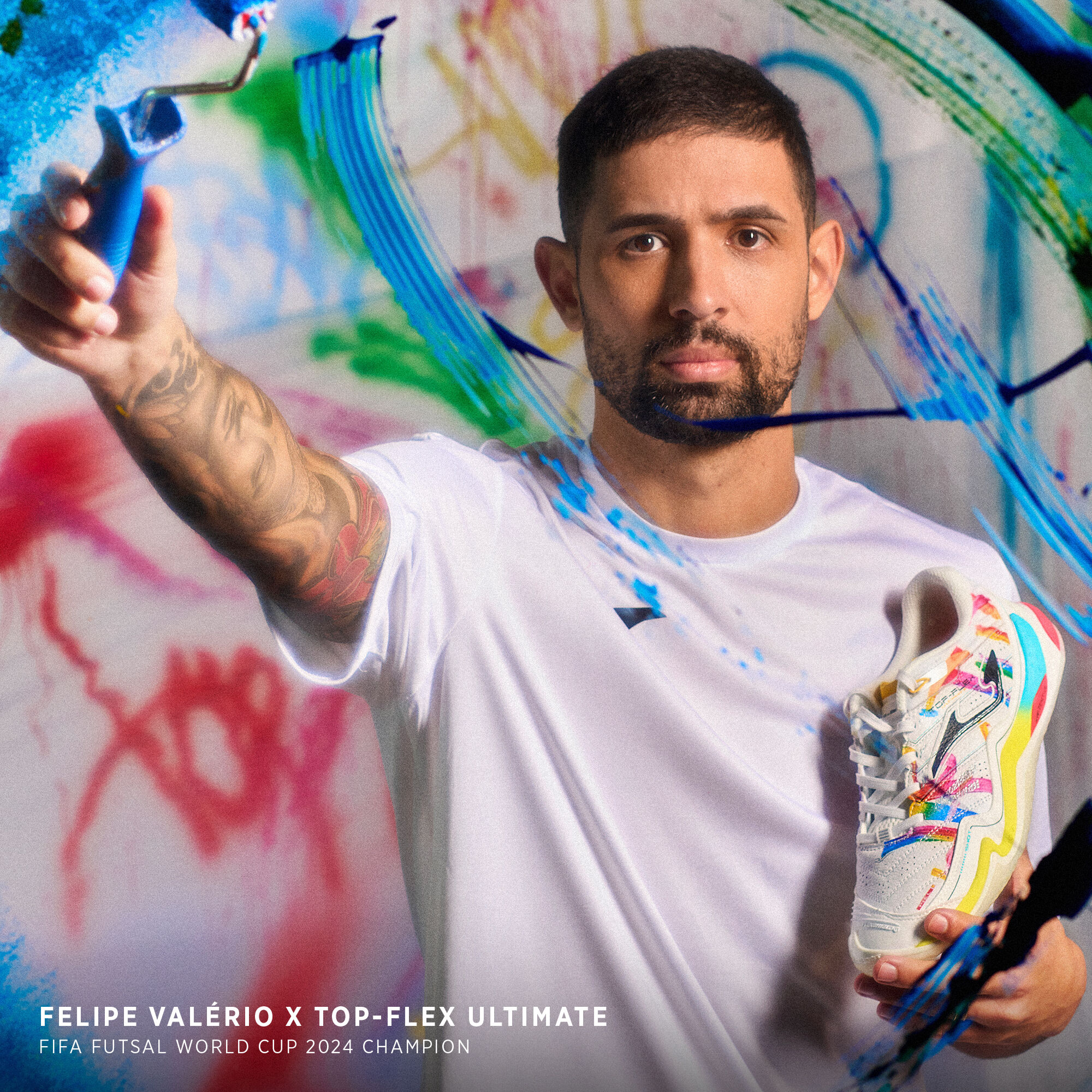 Futsal shoes Top Flex Ultimate 26 Graffiti indoor multi color | JOMA®