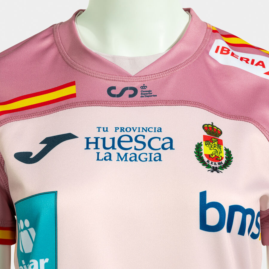 CAMISETA MANGA CORTA MUJER COMP. OFI. FED. BALONMANO ESPA&Ntilde;A