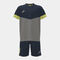 Set junge Park melange-grau marineblau