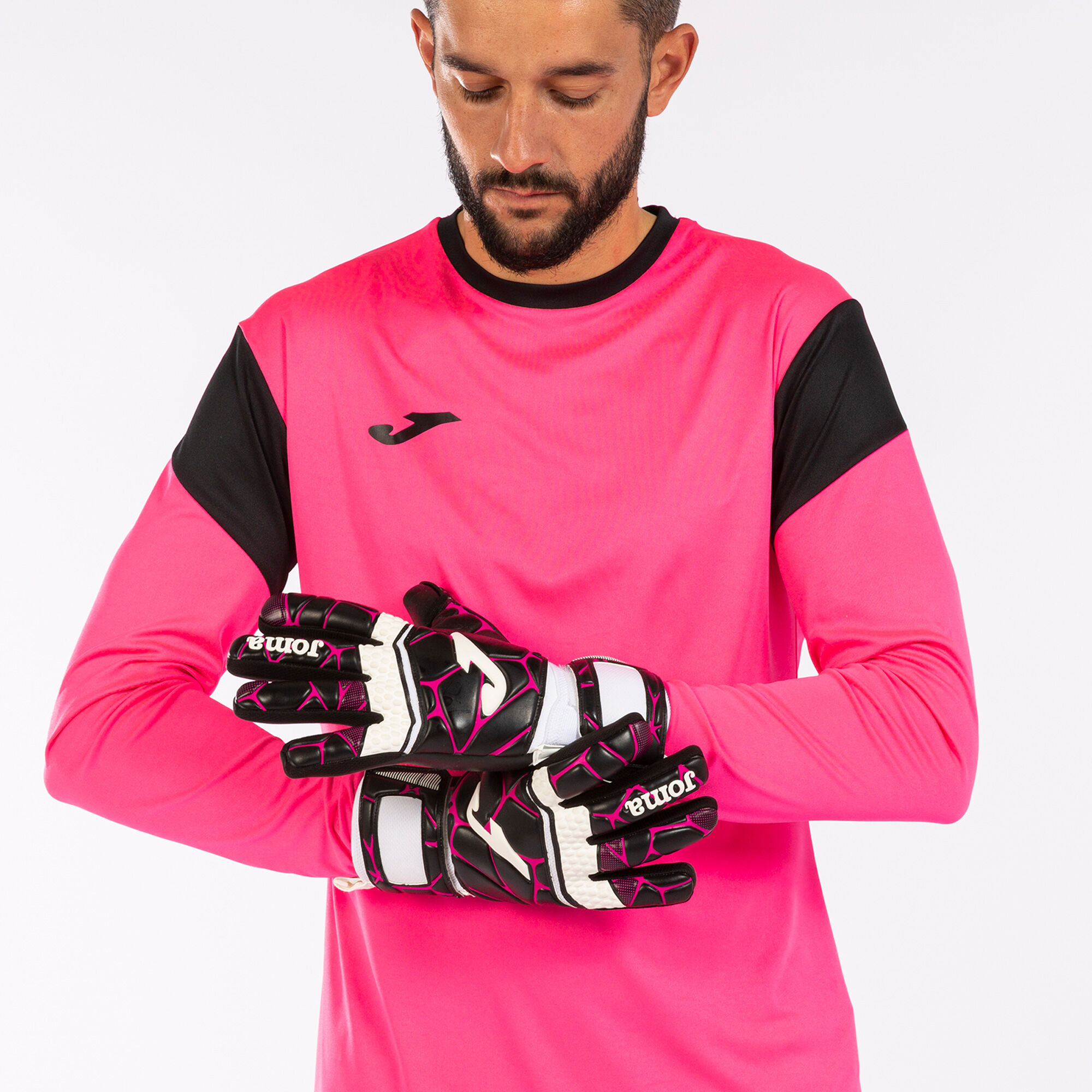 Football goalkeeper gloves Gk-Pro black fuchsia