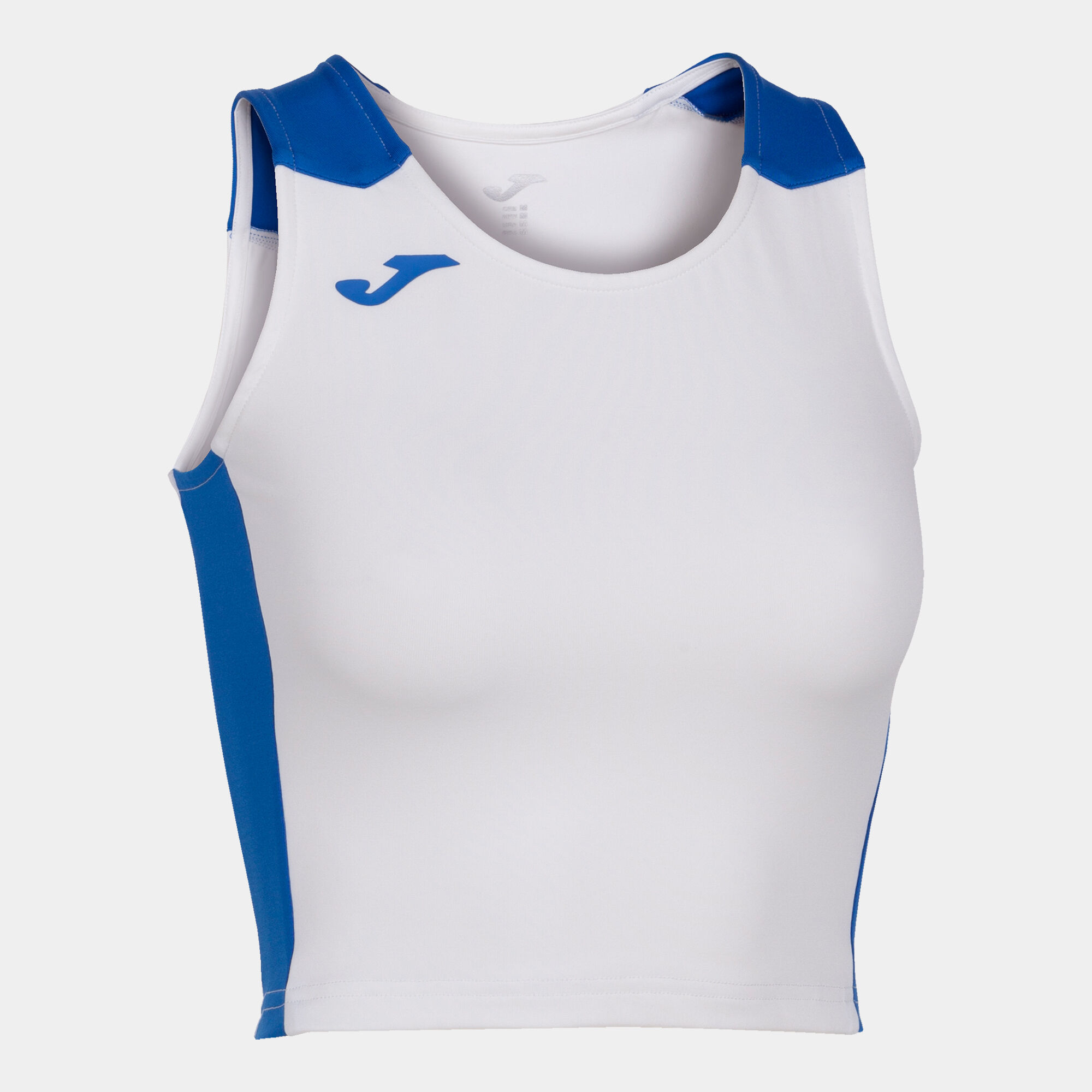 Top mujer Record II blanco royal