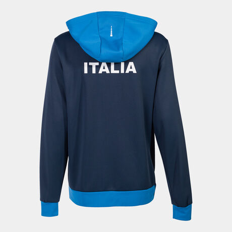 CHAQUETA CON CAPUCHA FED. ITALIA TENIS