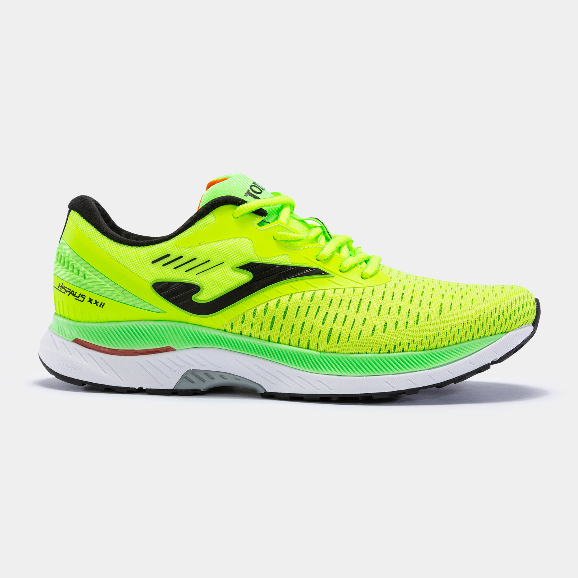 Obuwie sportowe bieganie Hispalis 22 mężczyźni fluorescencyjny zólty fluorescencyjny zielony