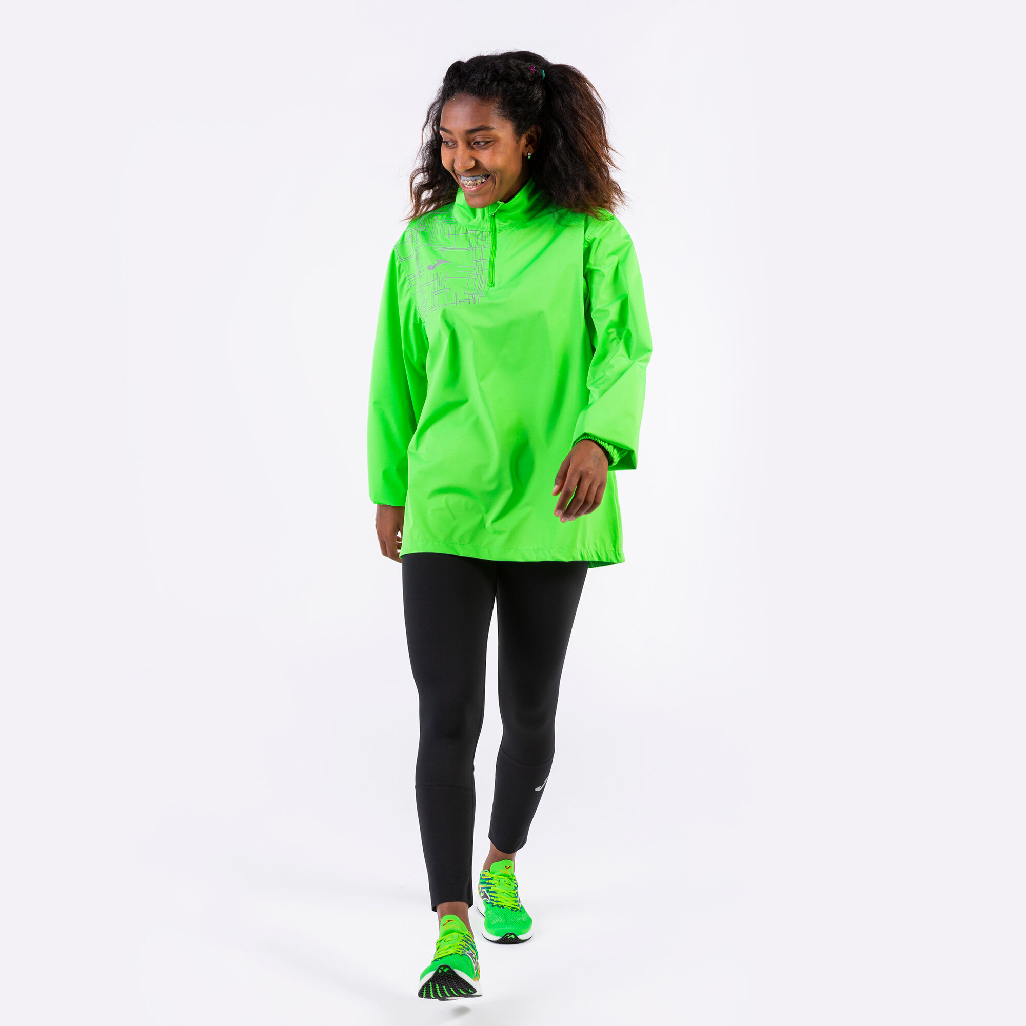Sweatshirt woman Elite VIII fluorescent green JOMA