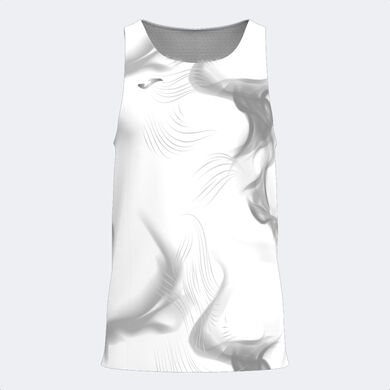 Sleeveless t-shirt man R-Night white