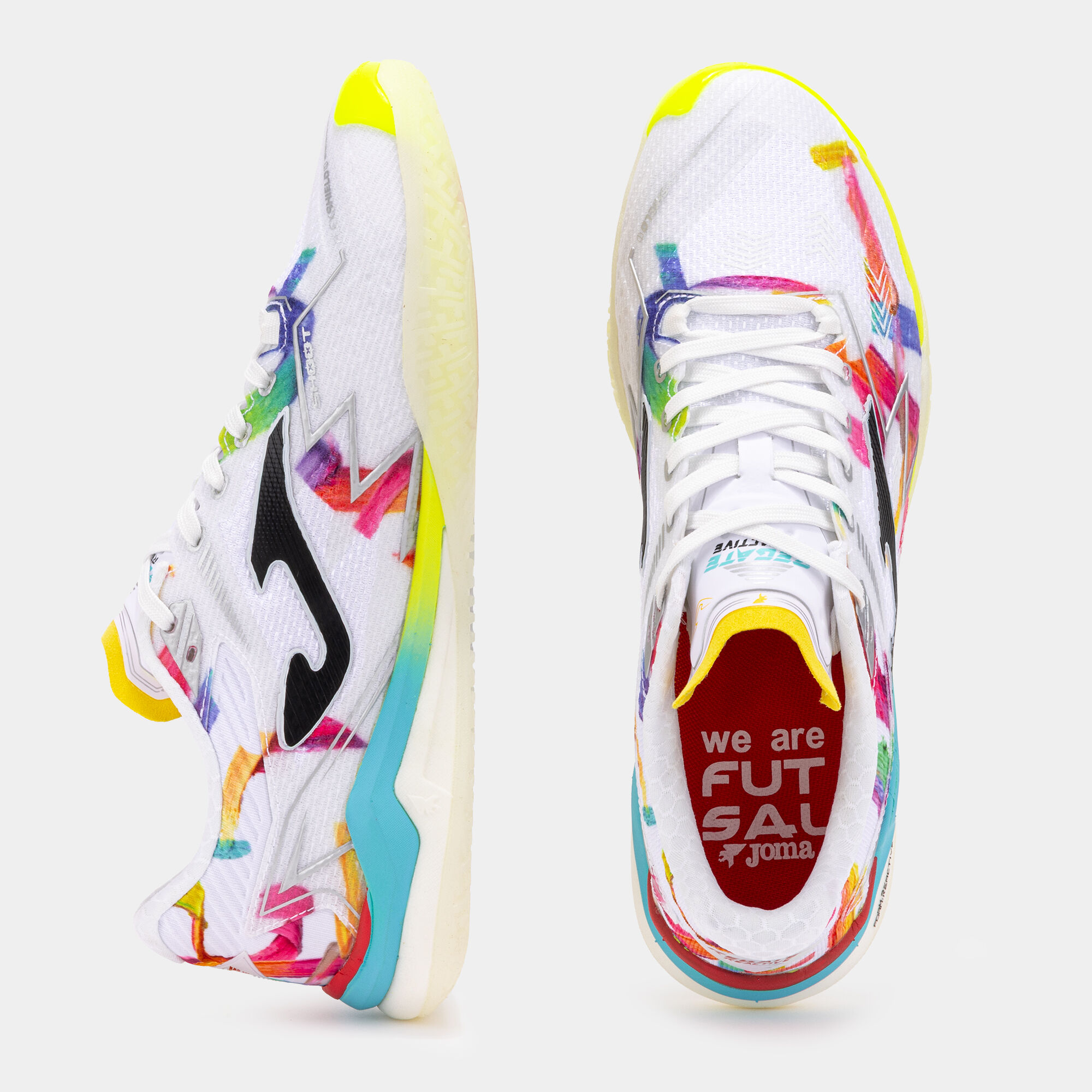 Joma REACTIVE フットサルシューズ EUR 40 Futsal shoes Regate Reactive 26 Graffiti indoor multi color | JOMA®