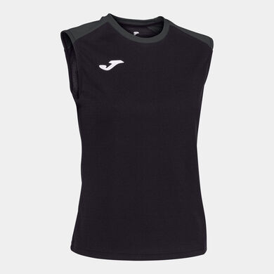 Tricou cu bretele damă Eco Championship negru antracit