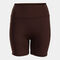 Pantaloncini aderenti donna Indoor gym marrone