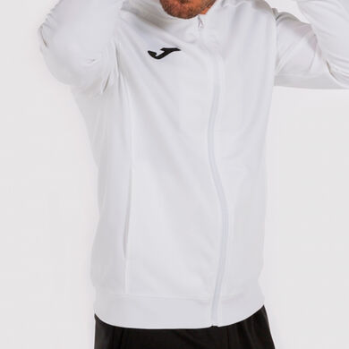 Hooded jacket man Menfis white