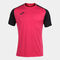 Shirt short sleeve man Academy IV fuchsia black