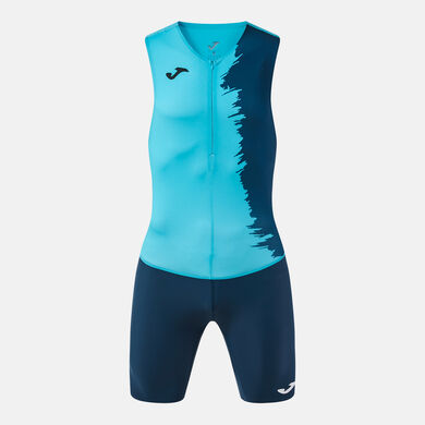 Tuta intera sportiva uomo Picasho turchese fluorescente blu scuro