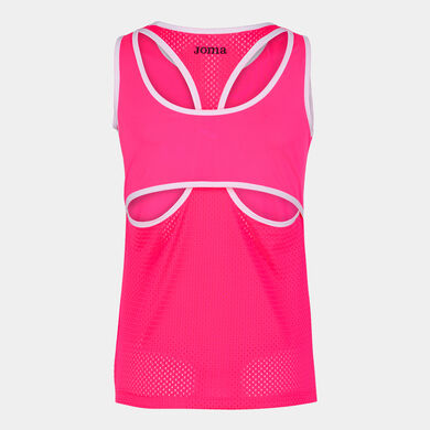 Camiseta tirantes mujer Break rosa flúor