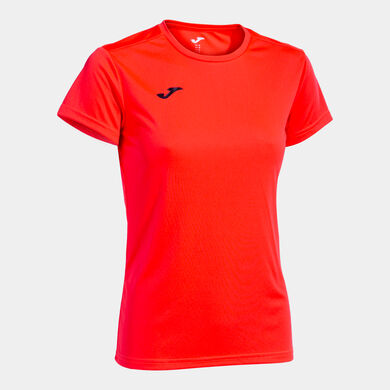 Maglia a manica corta donna Combi corallo fluorescente