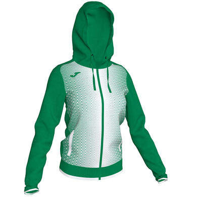 Veste à capuche femme Supernova vert blanc