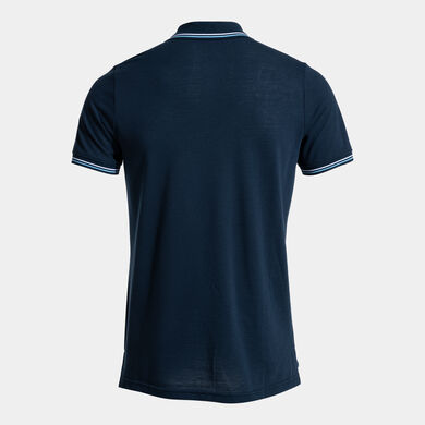 Polo manga corta hombre Confort Classic marino celeste