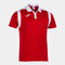 Polo shirt short-sleeve man Championship V red white