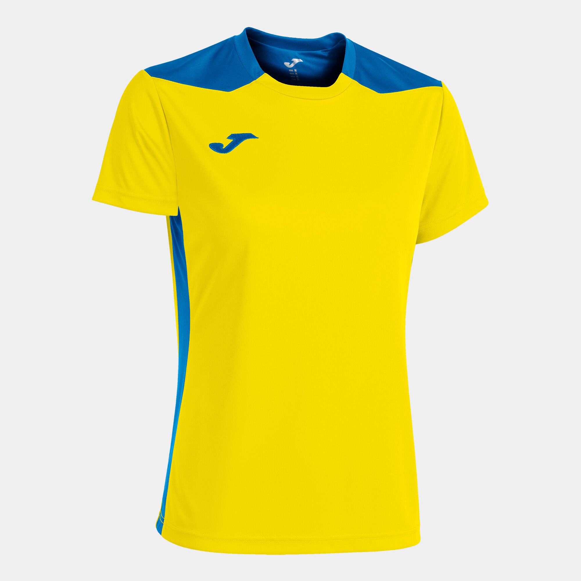 T-shirt manga curta mulher Championship VI amarelo azul royal
