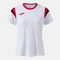 Shirt short sleeve woman Terra white fuchsia