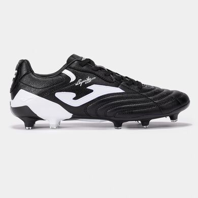Botas fútbol Aguila Cup 24 terreno firme FG negro blanco