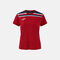 Camiseta manga corta mujer Toledo II rojo dark navy