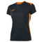 MAILLOT MANCHES COURTES FEMME CAMPUS II NOIR ORANGE FLUO