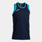 Camiseta sin mangas hombre Final Basket III dark navy turquesa flúor