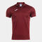 Polo shirt short-sleeve man Hobby burgundy