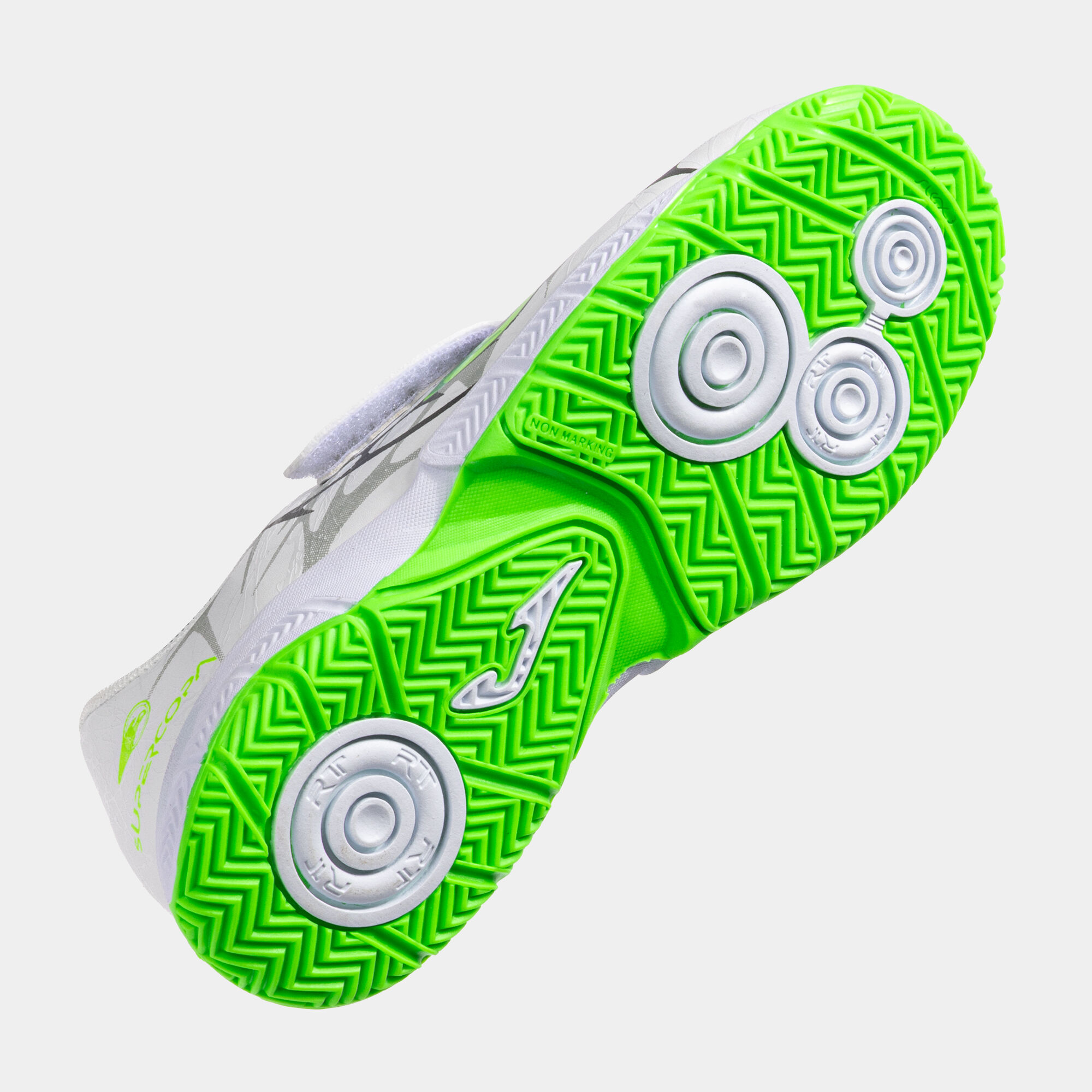 Futsal shoes Super Copa Jr 25 indoor junior white fluorescent