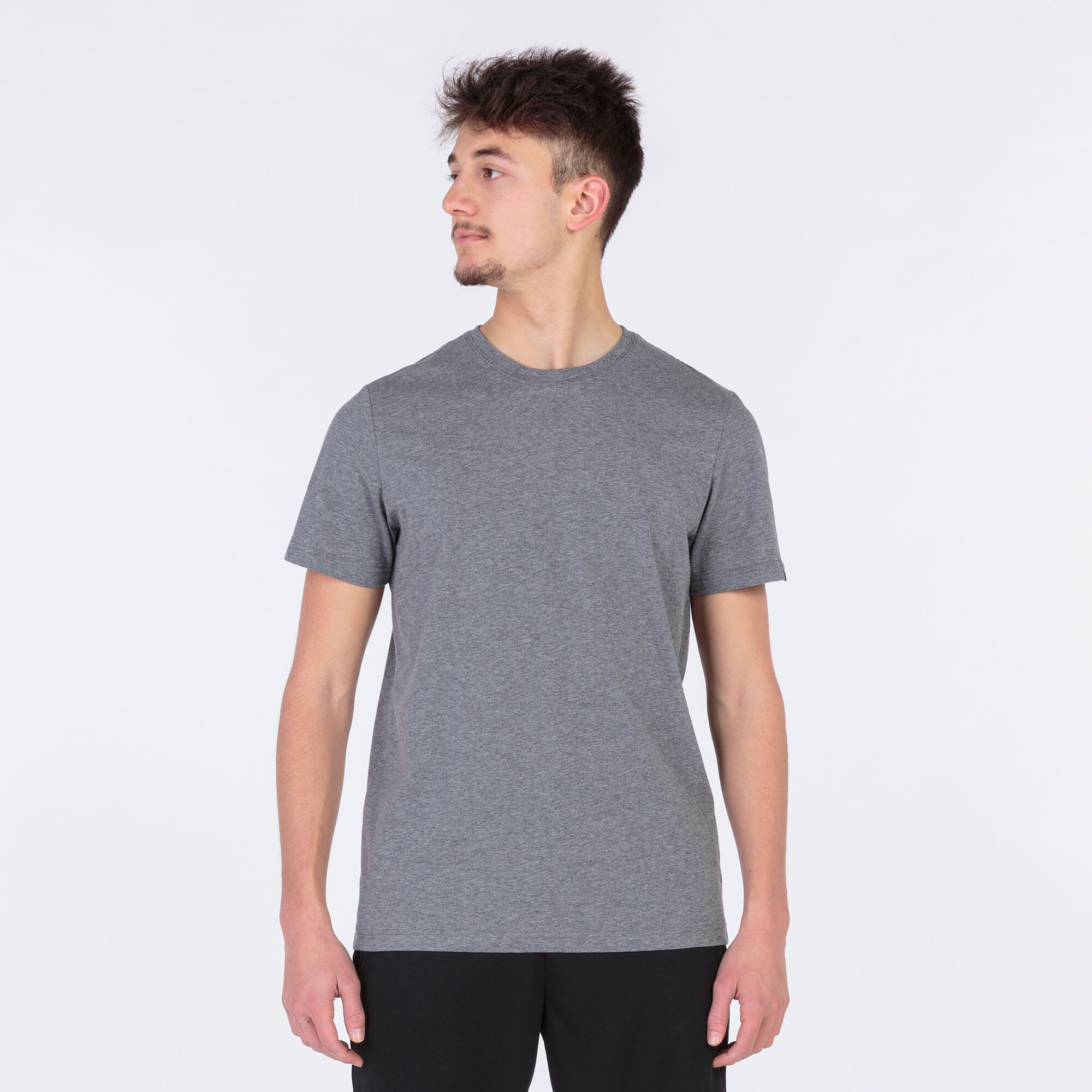 Camiseta manga corta gris clearance