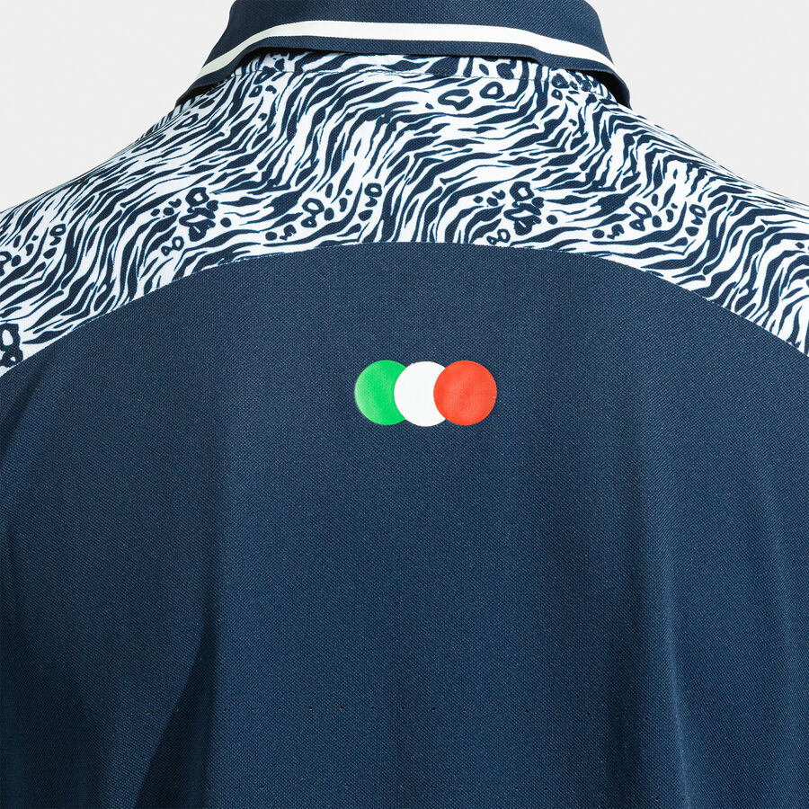 POLO MANGA CORTA MUJER COMP. OFI. FED. ITALIA TENIS Y PADEL