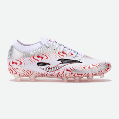 Botas fútbol Evolution Cup 25 terreno firme FG blanco