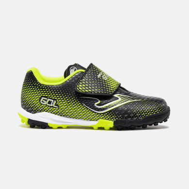 Botas f&uacute;tbol Gol Jr 26 moqueta - turf junior negro