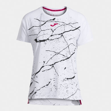 Maglia a manica corta donna R-Night bianco nero