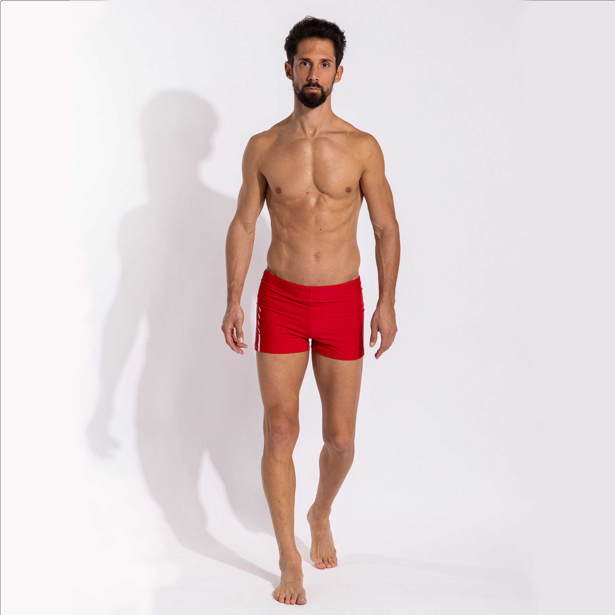 Swimming shorts man Shark III red